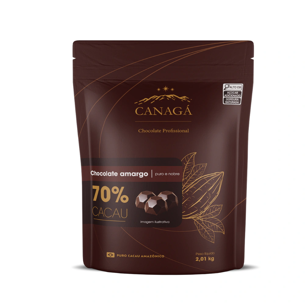 Chocolate Amargo Canagá 70% Cacau 2,01kg